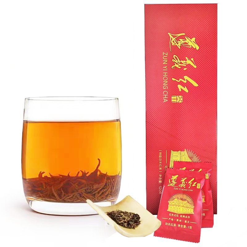 遵义红茶礼盒装特级浓香型茶叶小袋茶功夫红茶新茶