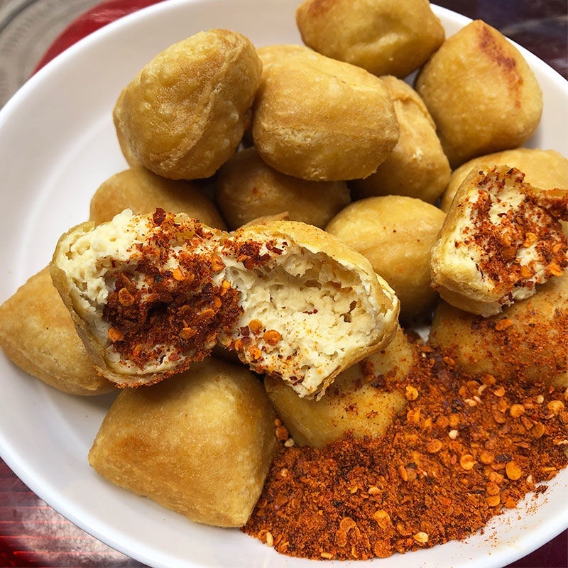 云南石屏爆浆豆腐网红豆腐臭豆腐爆浆迷你中大号