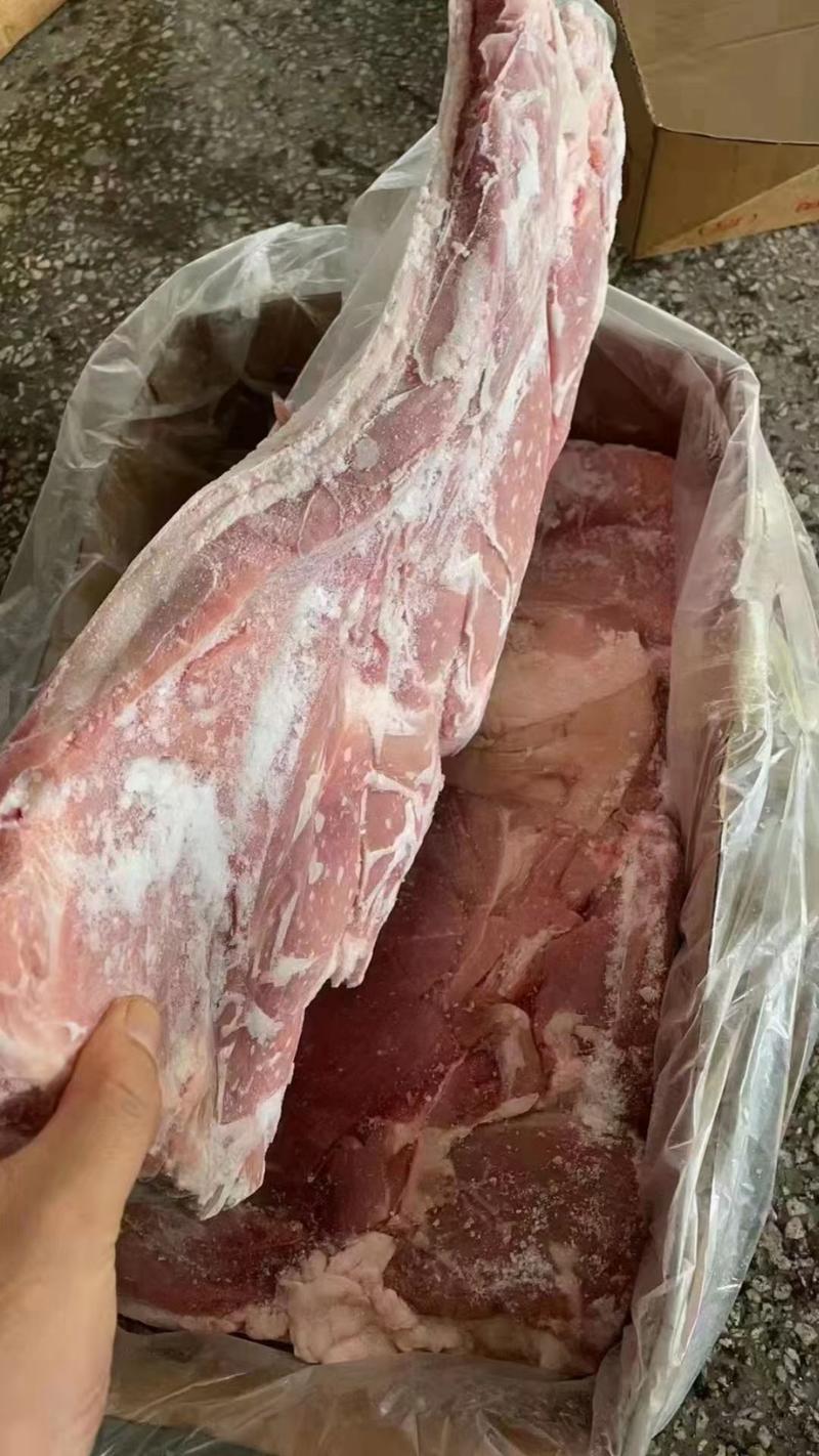 冻猪后五花肉，后上肉，10kg2-3片装纯干无冰