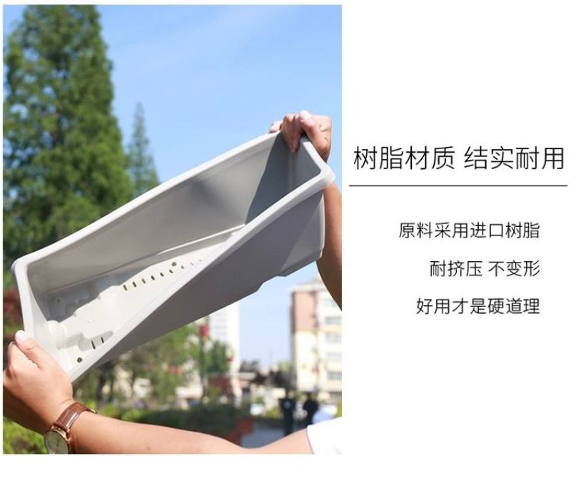【5个装包邮】种菜盆长条花盆家庭阳台种植箱种菜神器长方形