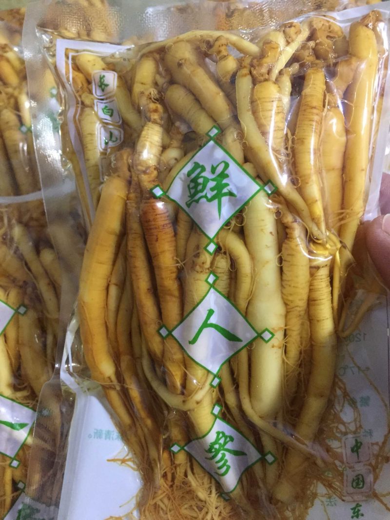 保鲜参酒瓶参火锅店泡酒用人参一袋净重250克
