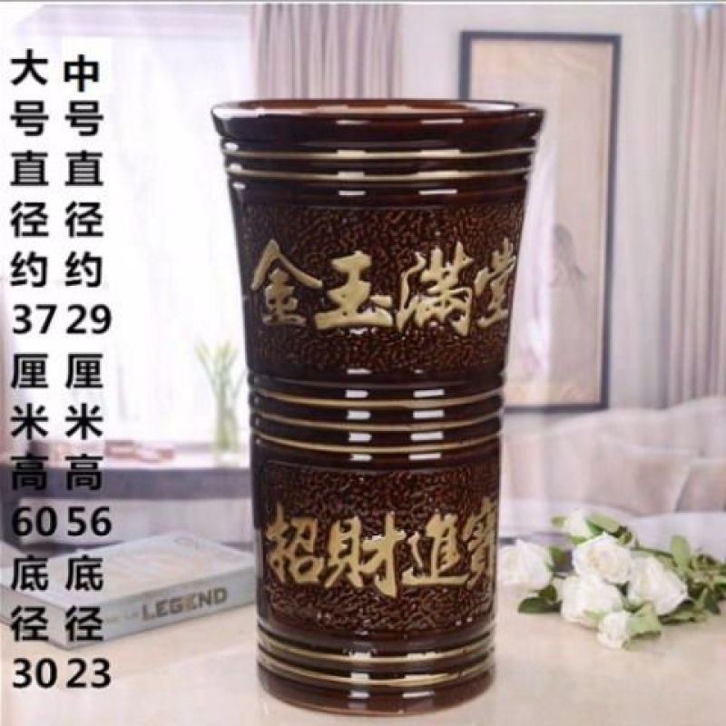 高筒陶瓷花盆特大号鸭脚木发财树金钱树室内客厅落地花盆特价