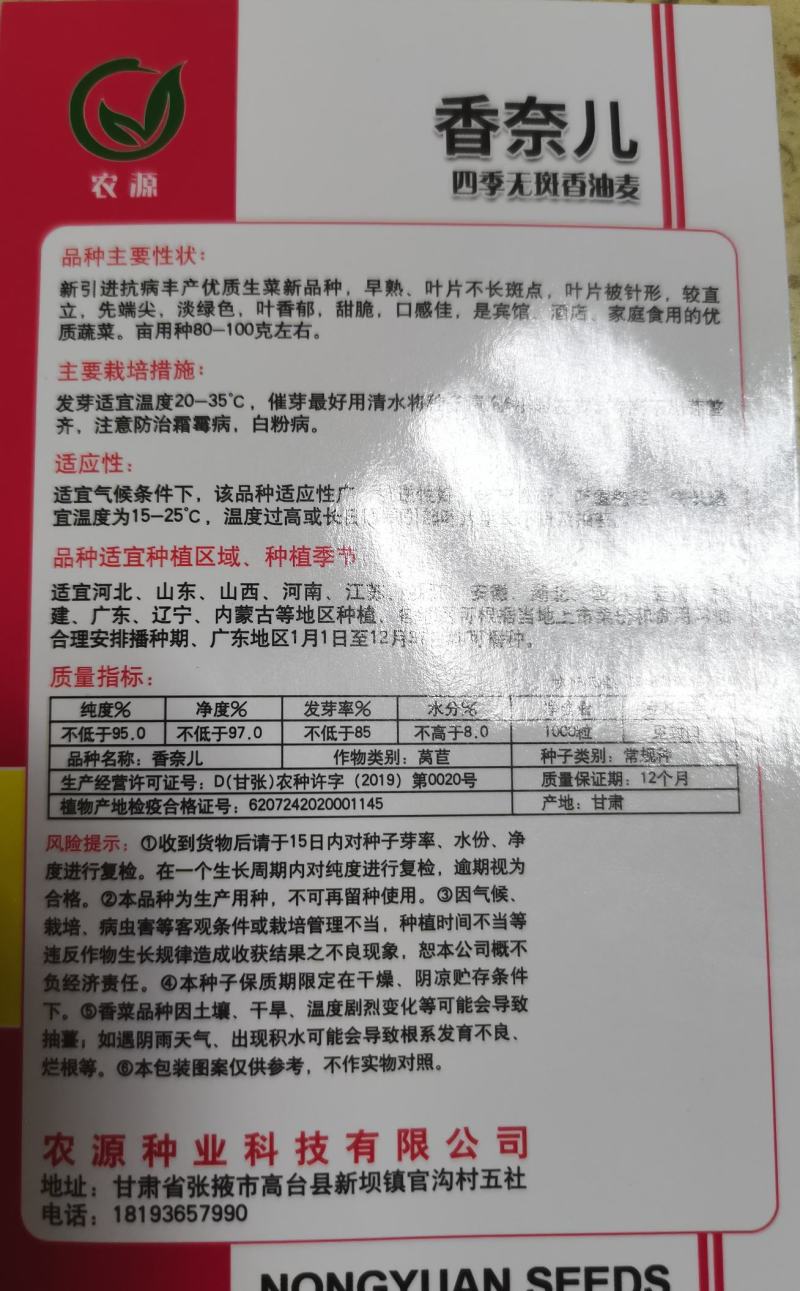 油麦菜种籽，香油麦，四季香，满园香油麦菜种籽，