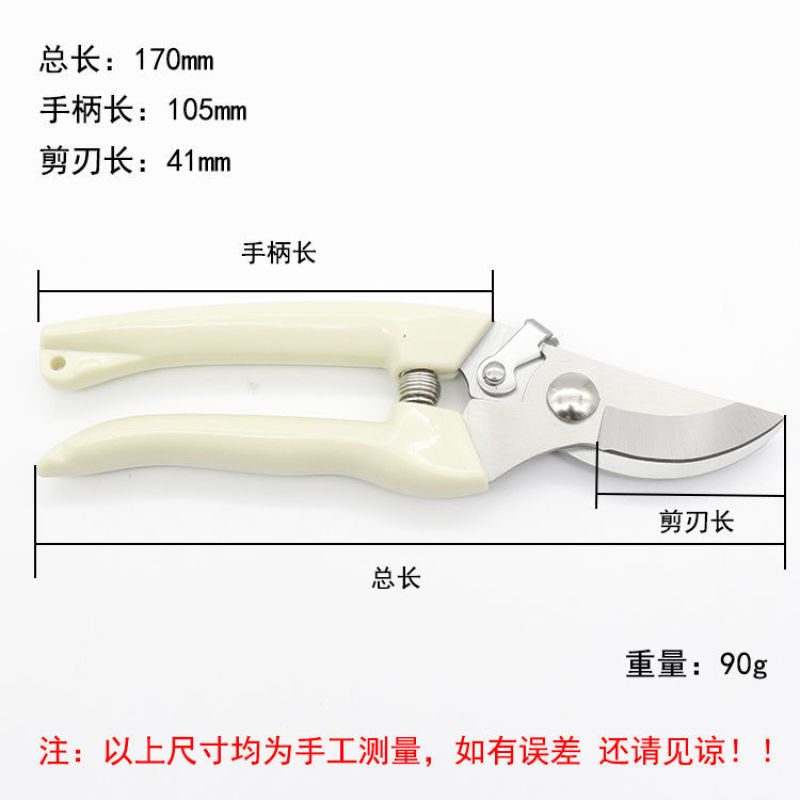 园艺修枝剪不绣钢花卉摘果专用花艺果树粗枝剪子家用园林大剪