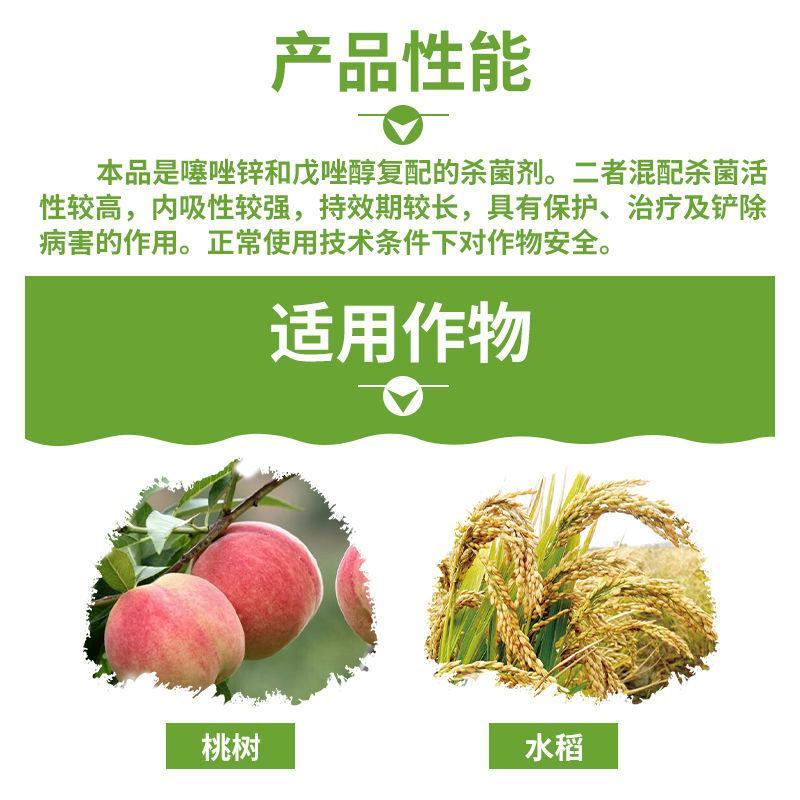 碧穗40%戊唑·噻唑锌纹枯病细菌性穿孔病农药杀菌剂