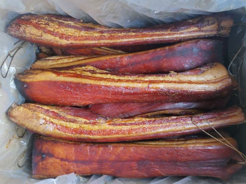 四川特产烟熏老腊肉腊前腿二刀五花偏肥腊肉