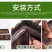 防腐木花箱碳化木花盆长方形户外庭院阳台种菜盆室外家用实木
