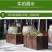 防腐木花箱碳化木花盆长方形户外庭院阳台种菜盆室外家用实木