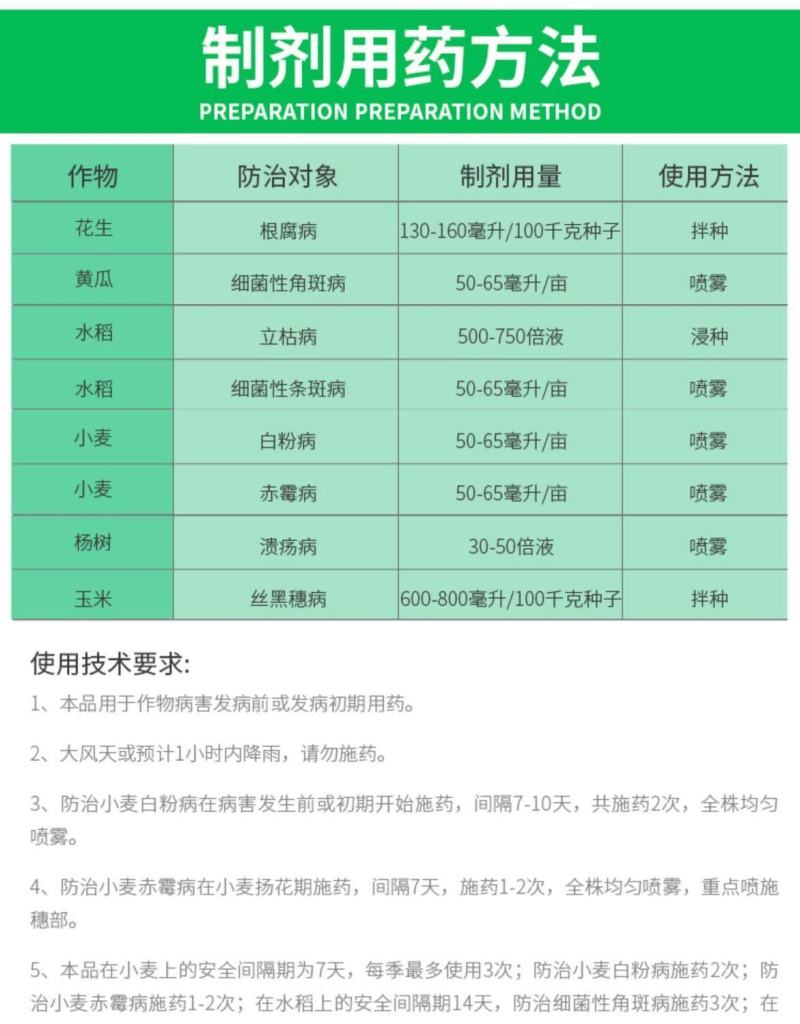 辽宁微科双功密定0.3%四霉素软腐赤霉病细菌性角斑病农