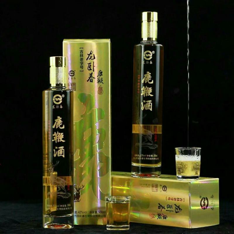 鹿鞭酒长白山滋补酒一瓶500ml好喝别贪杯42°