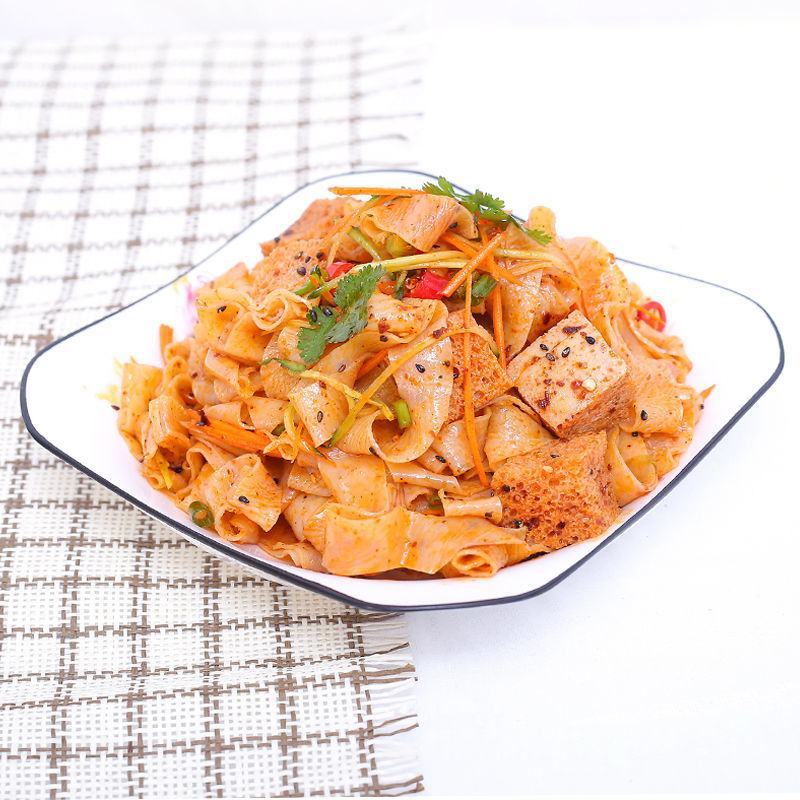 无添加免煮5斤干凉皮面皮方便速食特产小吃凉拌热炒面食包邮
