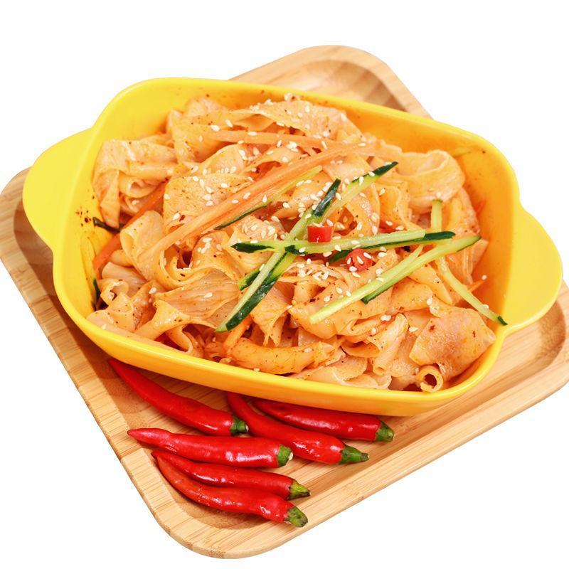 无添加免煮5斤干凉皮面皮方便速食特产小吃凉拌热炒面食包邮