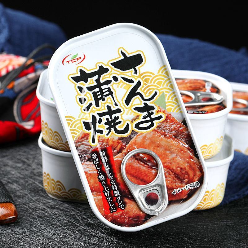 蒲烧秋刀鱼即食罐装日式寿司便当烤鱼罐头腌制特产海鲜小吃