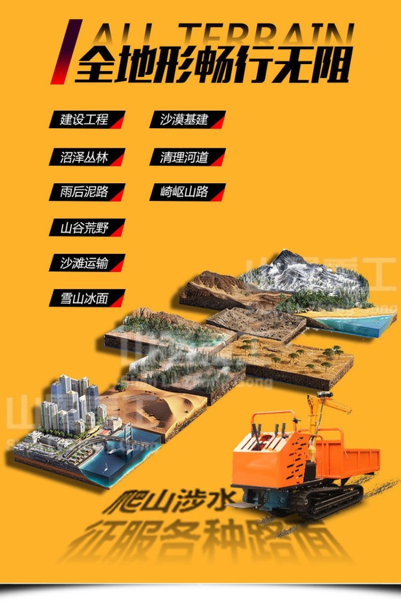 履带运输车厂家直销价格优惠到实在，履带常柴发动机马力大