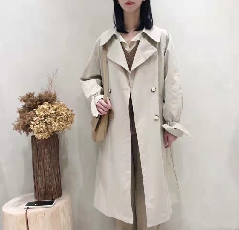 2022早春新款东大门韩版女装风衣批发优质面料