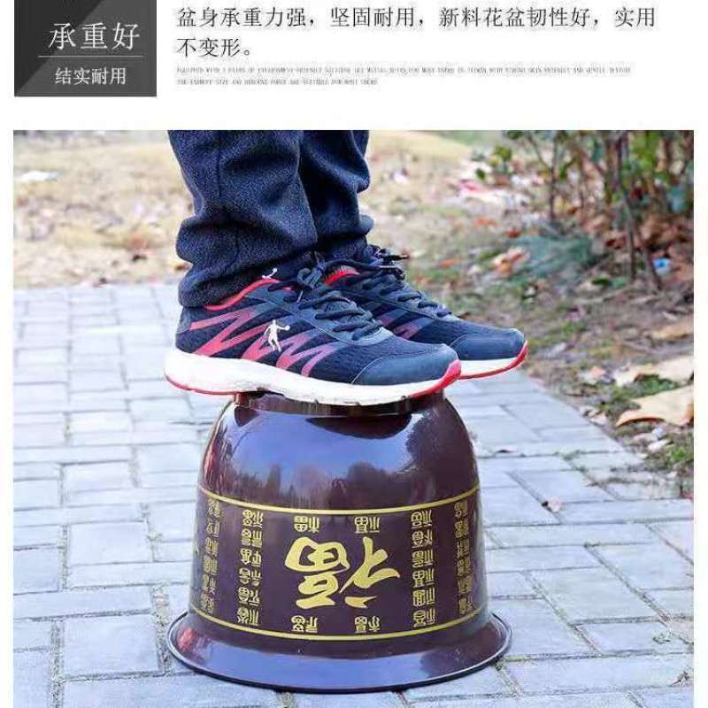 仿陶瓷塑料花盆复古花盆现种花园艺花盆果树花盆加厚大号树脂