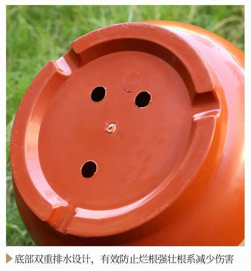特大号塑料花盆包邮批发带托盘仿瓷绿萝果树盆栽多肉君子