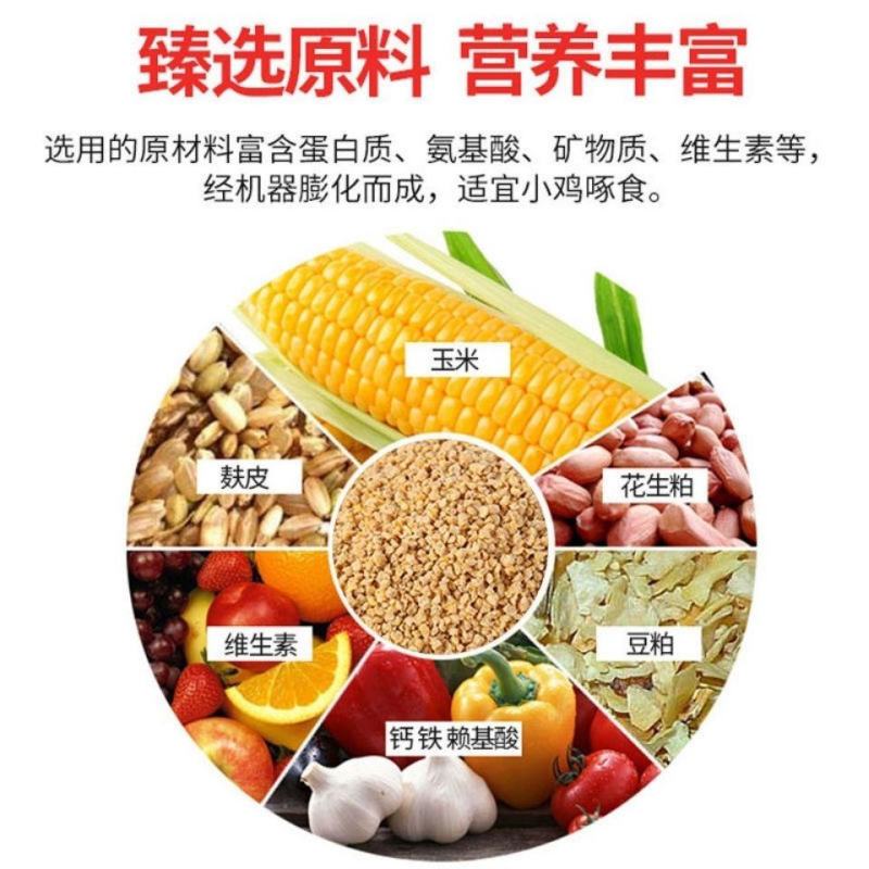 80斤饲料小鸡饲料开口料雏鸡饲料中鸡颗粒大鸡饲料高蛋白包