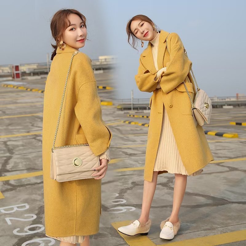 ZJ1.39.5双面羊绒加厚大衣女中长款秋冬2021年新