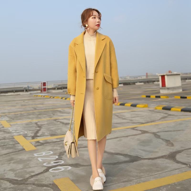ZJ1.39.5双面羊绒加厚大衣女中长款秋冬2021年新