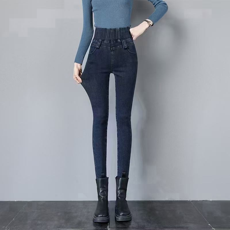 2021女士新款时尚高弹牛仔裤