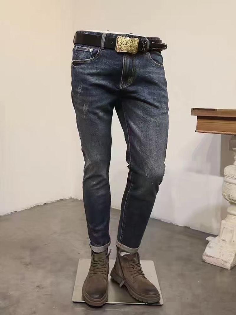 韩版男靓装仔款仔牛长裤，批发16.8元，可做