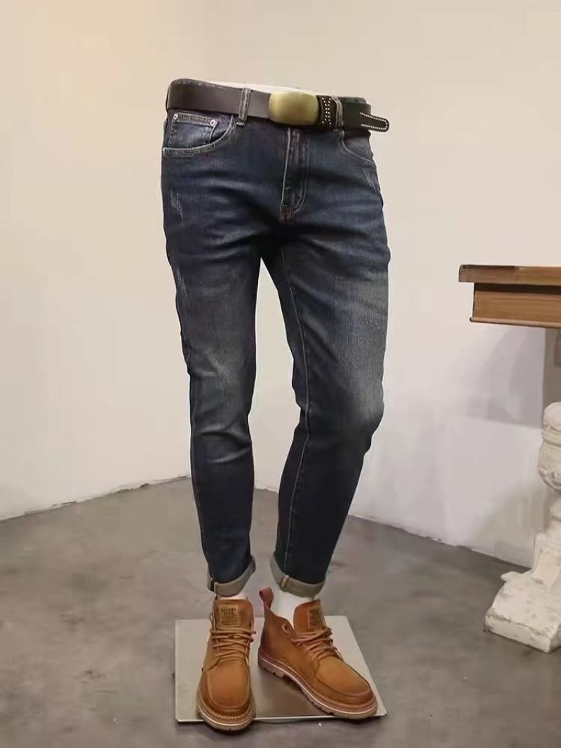 韩版男靓装仔款仔牛长裤，批发16.8元，可做
