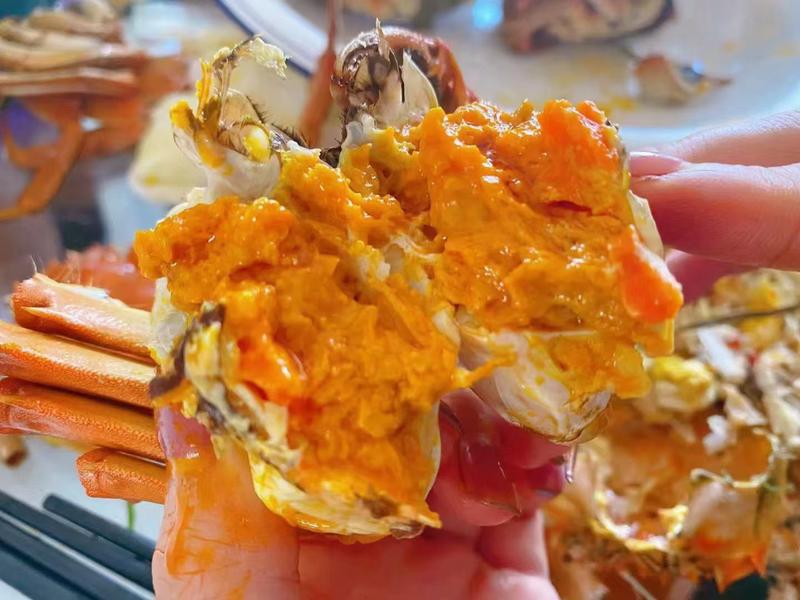 固城湖螃蟹大规格母蟹，蟹黄饱满肉质鲜甜，只只精品
