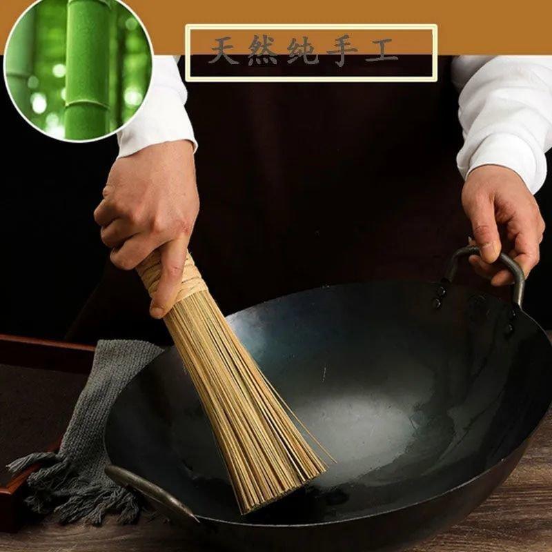 包邮刷锅竹制竹刷子刷锅刷子洗锅刷清洁刷厨房用刷老式铁锅刷