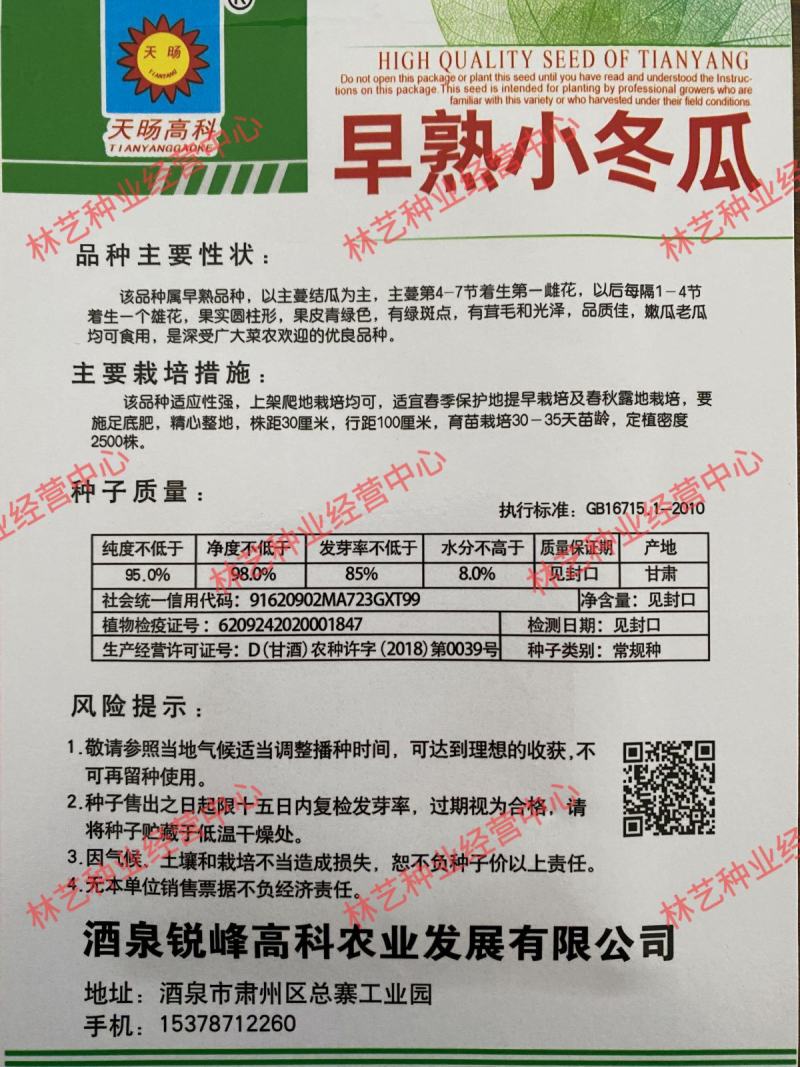 早熟小冬瓜种子高产抗病迷你小东瓜种籽春季秋季四季播种蔬菜
