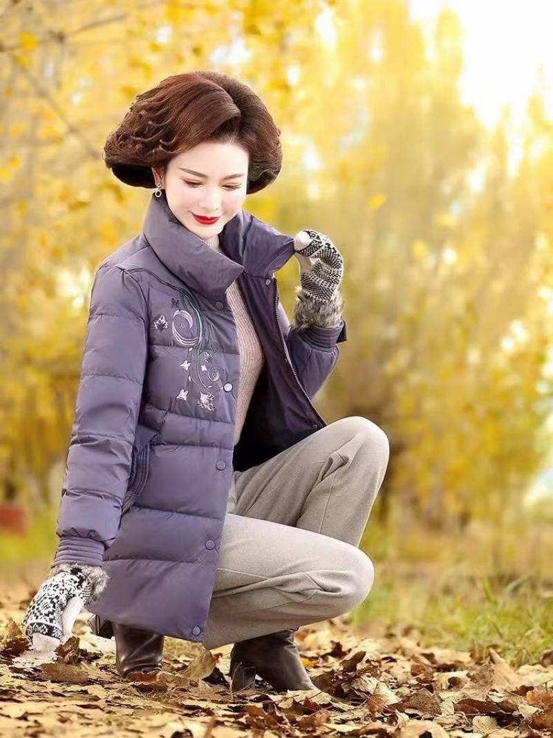中老年妈装妈棉衣外套