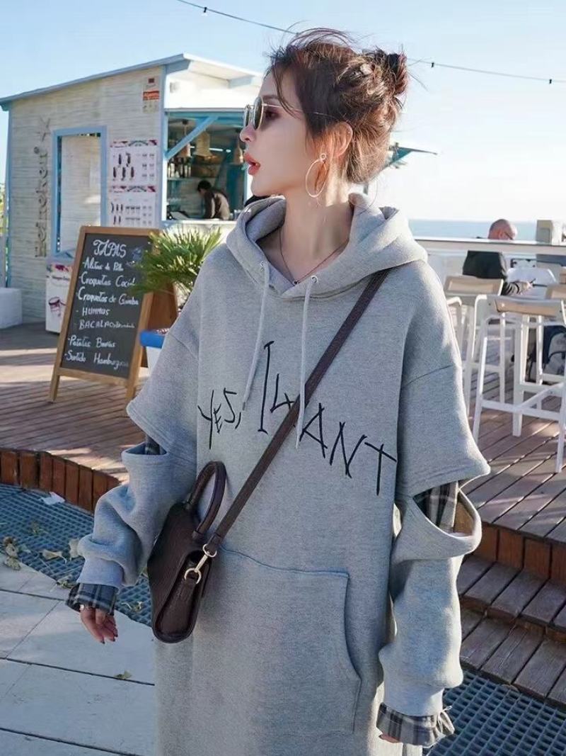 女装连帽卫衣裙️超靓卫衣棉手感舒适图案