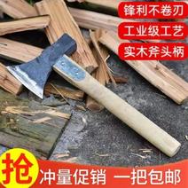 斧头手工锻造轨道钢斧子加固木工斧头劈柴斧【包邮】