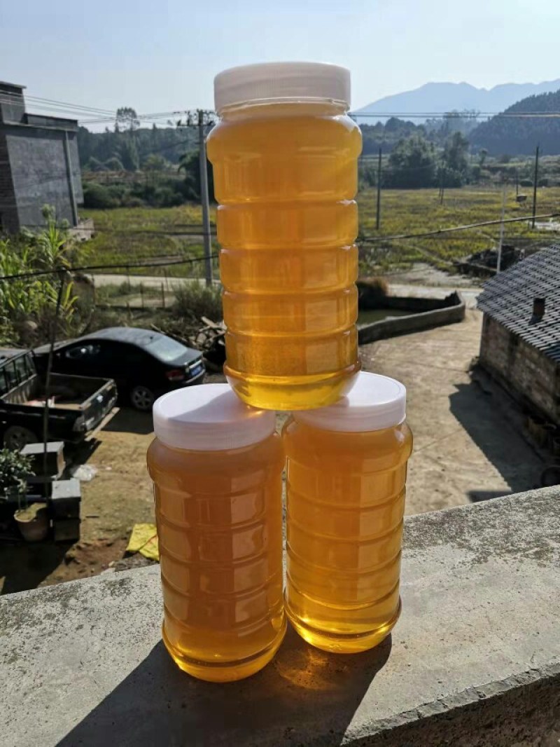 土蜂蜜，冬蜜（鹅掌柴）蜂蜜，白色结晶蜜，中华野生蜜
