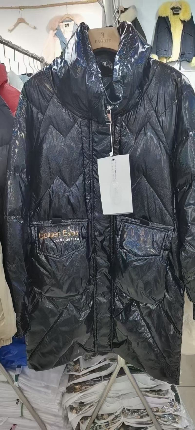 ins新款羽绒服中长款棉袄加厚过膝外套，加厚