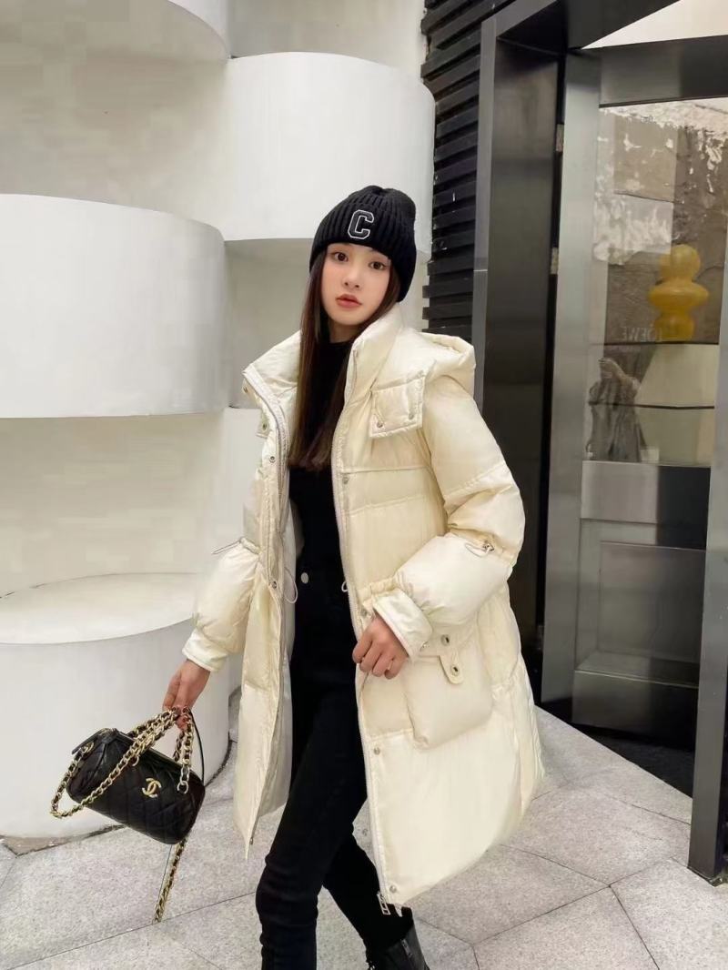 ins新款羽绒服中长款棉袄加厚过膝外套，加厚