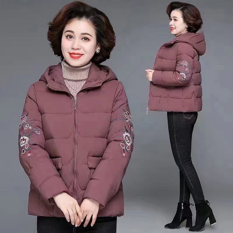 中老年妈妈羽绒外套批发28元一件