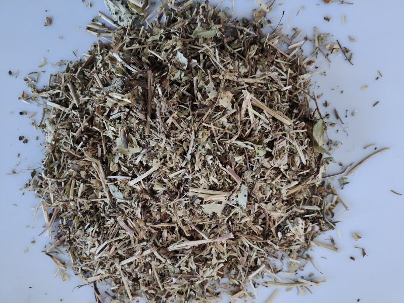 花生秧牛羊草无土无膜无霉变优质草料过筛除尘袋装压块