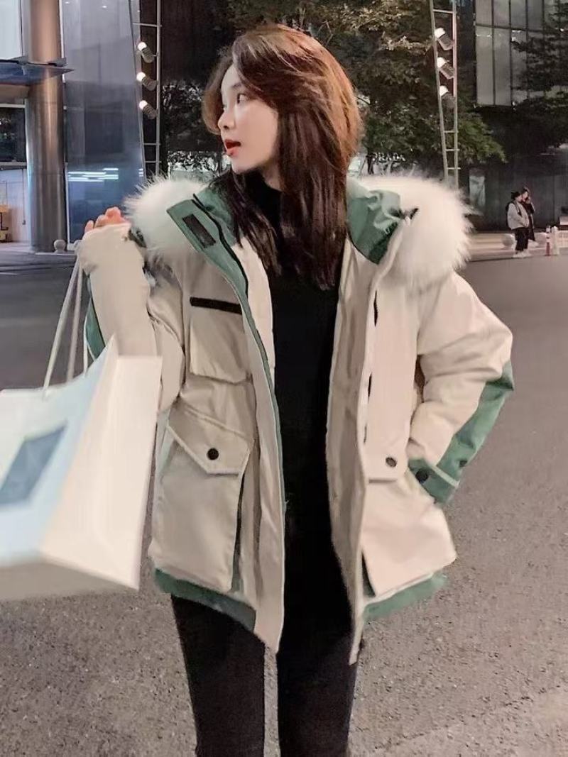 韩版东大门装女羽绒服白鸭绒填充特价批发