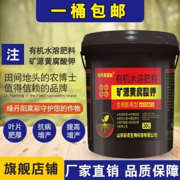 矿源黄腐酸钾冲施肥生根膨果型高钾高钙膨果上色有机水溶肥