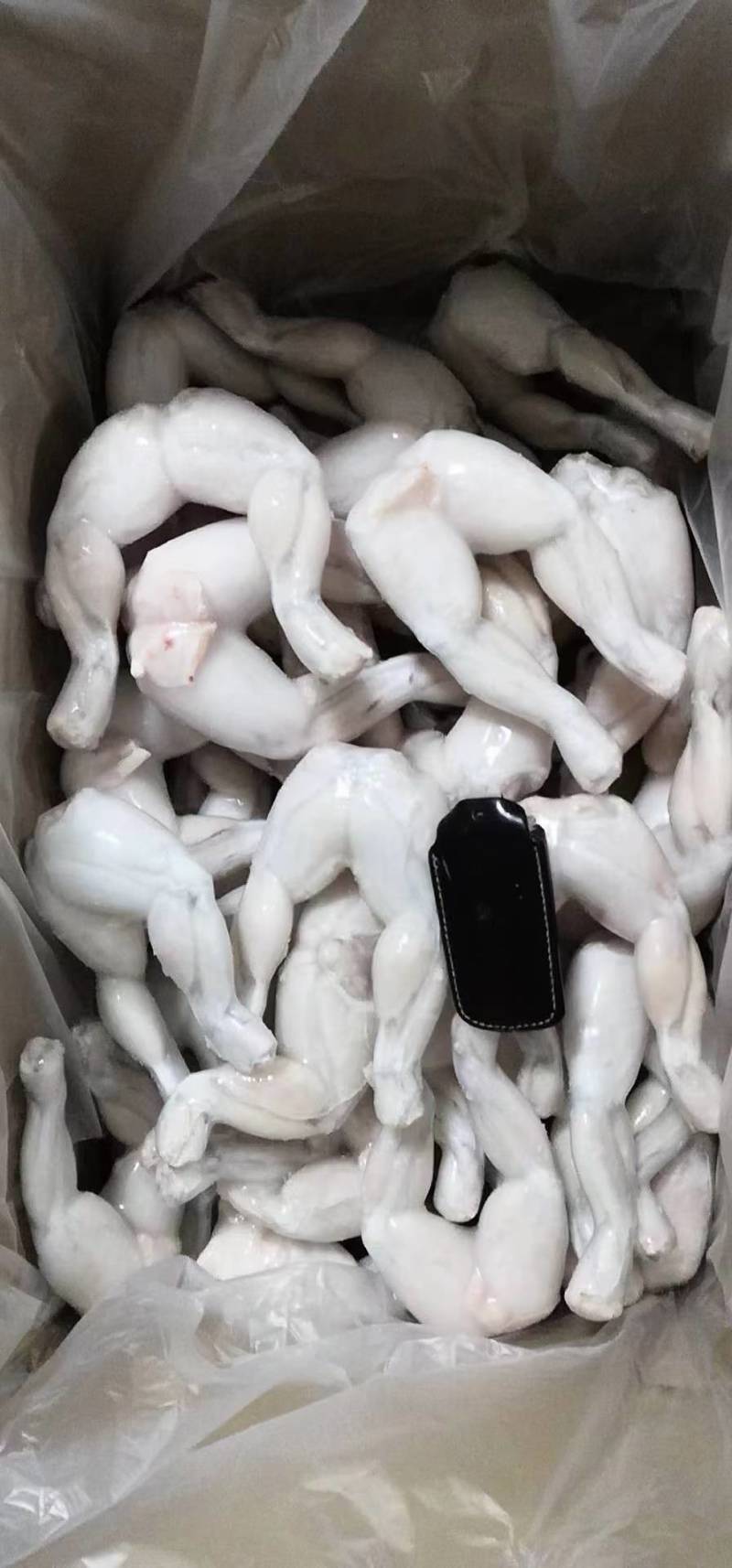 牛蛙后腿。单冻牛蛙后腿，出口品质