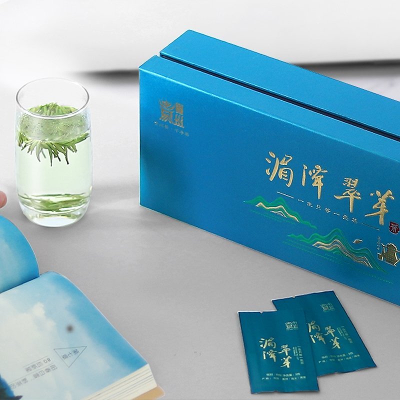 贵州绿茶2023新茶湄潭翠芽礼盒装特级120g明前茶雀舌