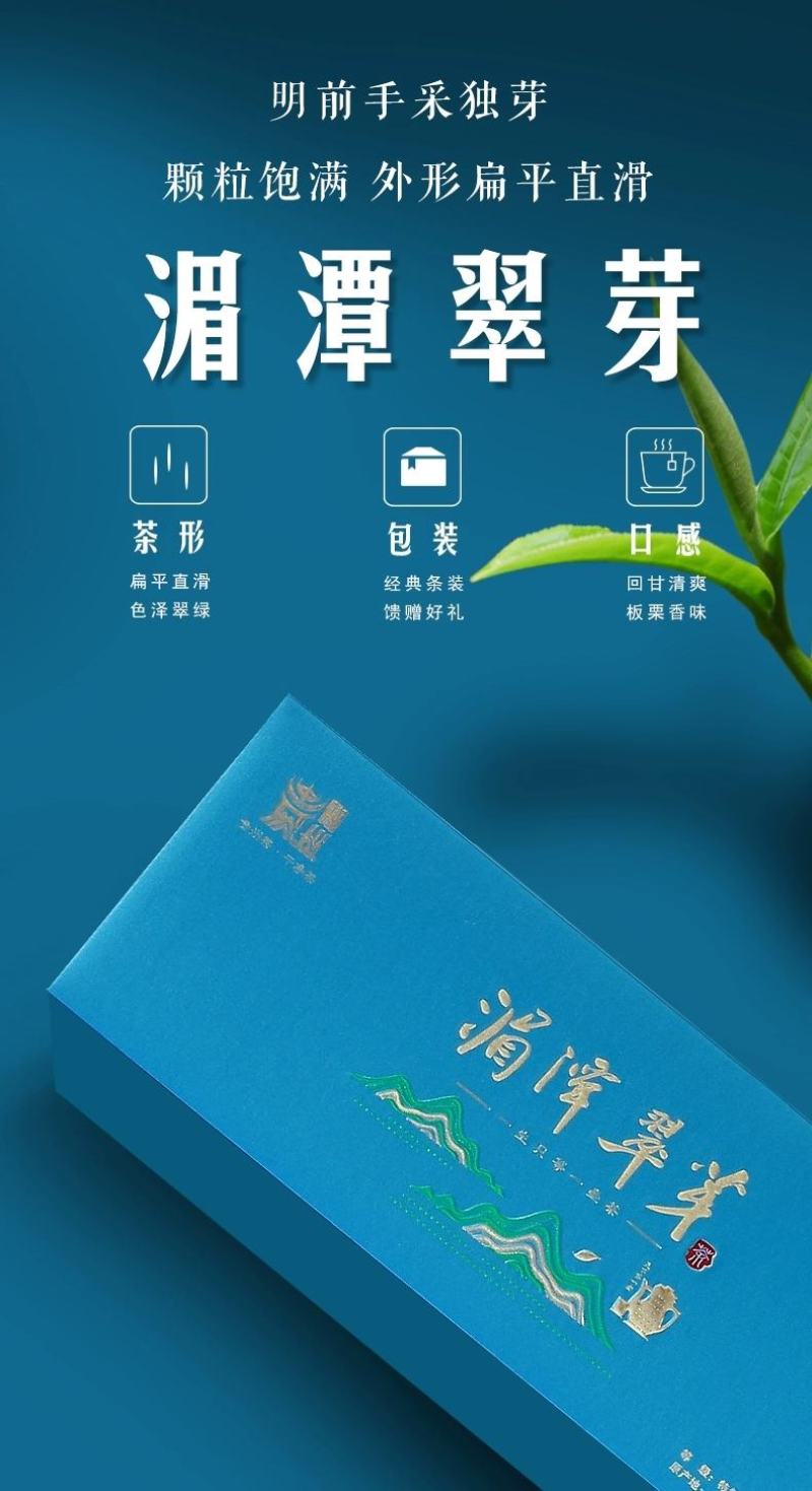 贵州绿茶2023新茶湄潭翠芽礼盒装特级120g明前茶雀舌