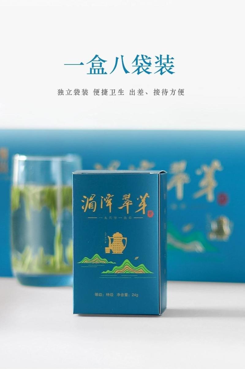 贵州绿茶2023新茶湄潭翠芽礼盒装特级120g明前茶雀舌