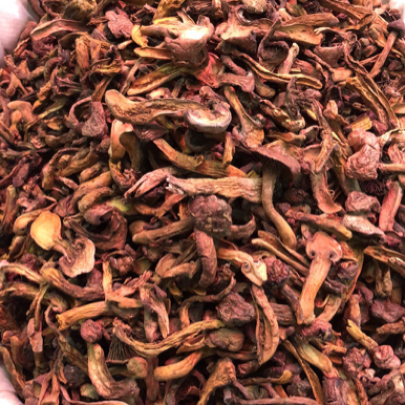 红蘑自然干条，去根干净整齐，饭店优选，70元包邮
