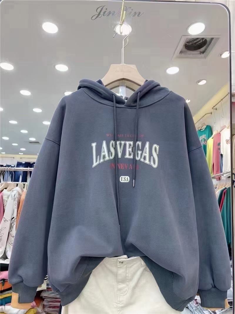 上新网红爆款卫衣连帽套头加厚加绒批发14.8元