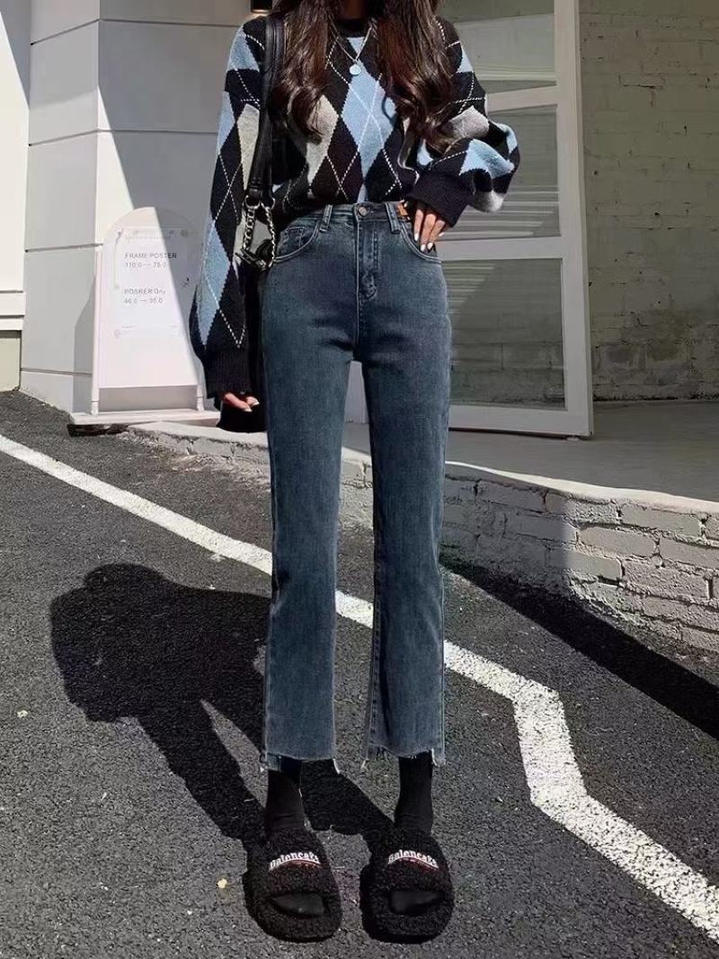 女装爆款牛仔长裤ins热卖款式百变多样
