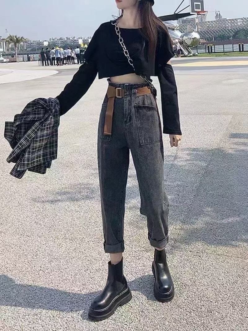 女装爆款牛仔长裤ins热卖款式百变多样