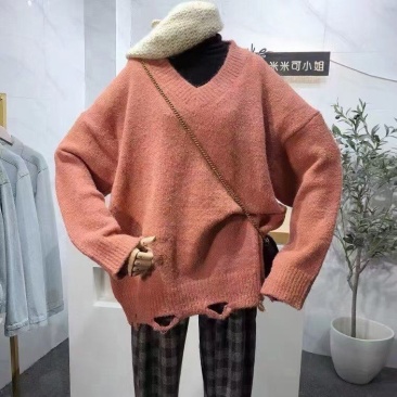 爆款韩版女装毛衣批发韩版百搭时尚INS热