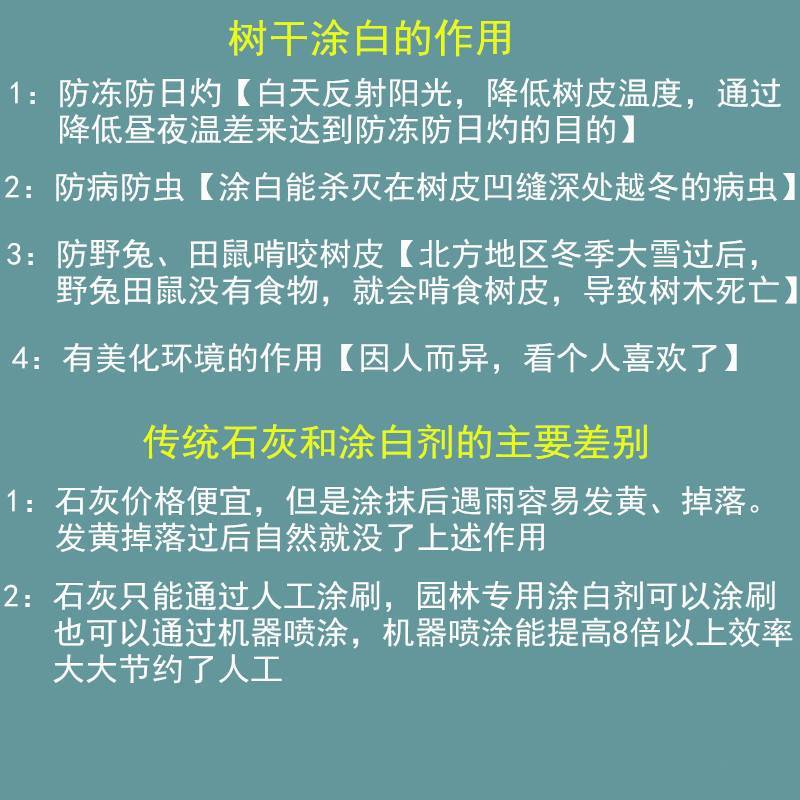 国光松尔膜树干涂白剂园林果树涂白粉防虫害防日灼防寒冻